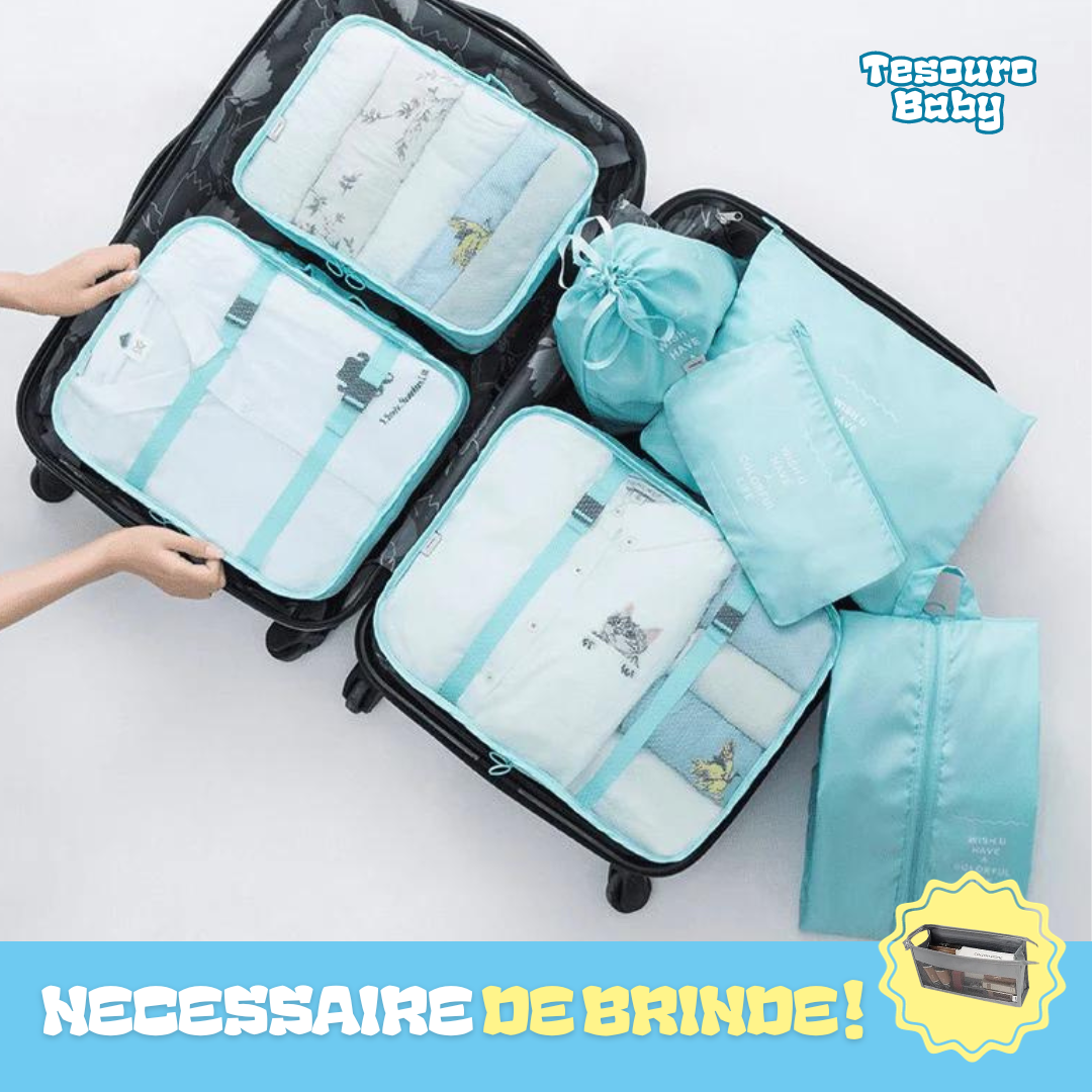 Kit bolsas Organizadoras Baby - Bolsas Organizadoras Para Mala De viagem